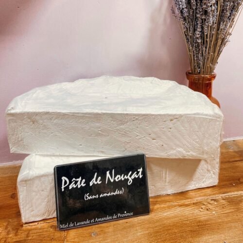 Pâte de nougat blanc sans amandes au miel de lavande