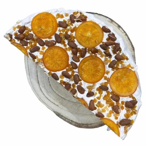 Nougat blanc la coupe à l'orange confite