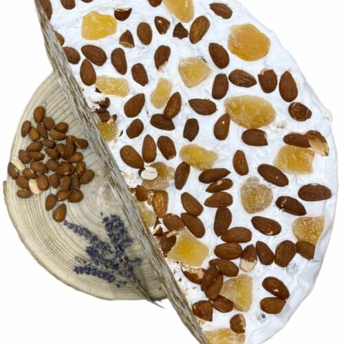 Nougat blanc tendre au gingembre confit