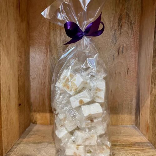 bouchées de nougat blanc tendre