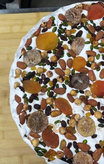 Nougat mendiant demi-meule